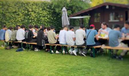 Abschlussgrillen mit Abiturienten